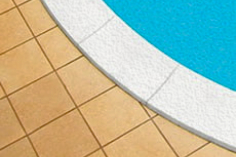 Bordo piscina in pietra ricostruita, alternativa ecologica e resistente alla pietra naturale
